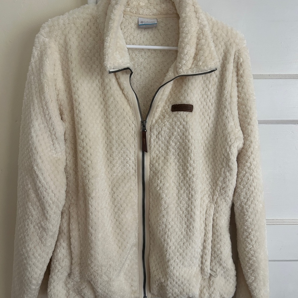Columbia Cream Fleece Jacket
